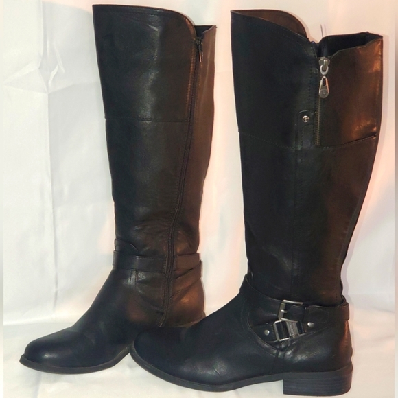 G by Guess Shoes - 𝅺G by Guess Womens Haydin Faux Leather Riding Boots Black sz. 10M